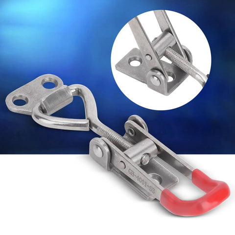 Heavy Duty 2Pcs Adjustable Toggle Latch Clamp Clips Made From Solid 304 Stainless Steel For Toolbox Lid Jig Fixture Quick Buckle Grip Smoker And Workbench Projects, 48mm