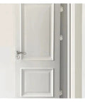White door with 2 Pack 4 Inch And 5 Inch Heavy Duty Cabinet Gate Closet Door Hinges in 304 Stainless Steel Flat Thick Folding Butt Hinge installed