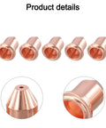 Premium 13Pcs Plasma Cutting Consumables Set With Ultra-Sharp 0.9mm Nozzles And Durable Electrodes For Clean Cuts On Ipt45 Torch And Ti-Pc45 Tools That Are Totally Sick And Built To Last Through Tough Jobs: 5 copper plasma cutting nozzles in detail.