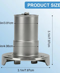 Keyless Marine Gas Cap 1-1/2 Inch For Marine Fuel Tank Filler Neck, Mirror Polished 316 Stainless Steel, Product Size