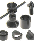 Machinist Jack Screw Set 8 Piece One And One Half To Three And Three Quarters Inches With Extensions And Bases For Uneven Surfaces