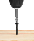 Tough As Nails Number 8 By One Half Pan Head Self Tapping Screws With Black Oxide Coating 304 Stainless Steel Fasteners in wood