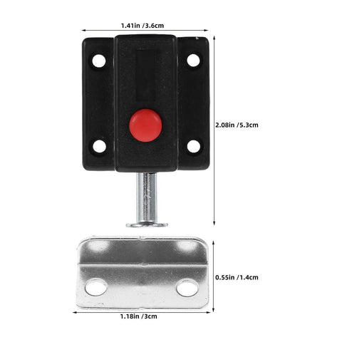 8 Pcs Spring Loaded Cabinet Push Latches With Surface Mounted Design And ABS Zinc Alloy Material Easy Install For Furniture Drawers Doors And Chests Includes Screws