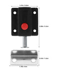 Push Button Spring Latch For Cabinet Doors And Chests, No Fuss Heavy Duty ABS Zinc Alloy Door Bolt Latch With 3.6mm Hole