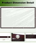 Ultra Clear 4.7 Mil Tarp With Grommets, 8x10 Ft dimensions and grommet detail featuring clear vinyl material for garden use