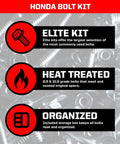 Honda Elite 210 Piece Bolt Kit for CR125R CR250R CRF250R CRF450R CRF450X CRF450RX XR and XL models, features elite heat-treated bolts.