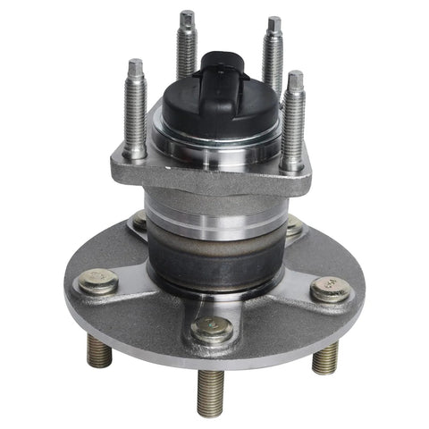 Close-up of Rear Wheel Bearing Hubs With ABS 5 Lug Fits Chevy Malibu 2004-2012 HHR 2008-2010 Cobalt 2009-2010 Pontiac G6 2005-2010