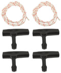 Garage Door Emergency Pull Rope Kit With Handle for attic ladder access, showing four durable handles and ropes for quick operation.