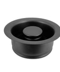 Post Style Kitchen Basket Strainer With Waste Disposal Flange And Stopper In Matte Black Pro Grade Built To Last Large Sink Drain Filter