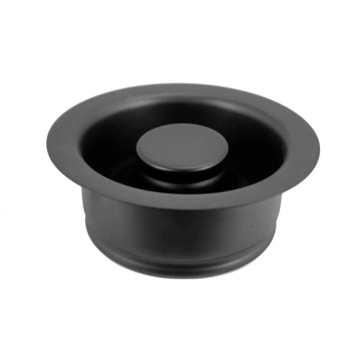 Post Style Kitchen Basket Strainer With Waste Disposal Flange And Stopper In Matte Black Pro Grade Built To Last Large Sink Drain Filter