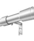 Heavy Duty Adjustable Curtain Rod Set In Silver Finish 1 Inch Diameter Extends From 30 To 120 Inches Long Window Rods For Bedroom Living Room Farmhouse Style Fits Most Standard Windows