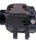 Side view of 12V Replacement Alternator For Mercury Marine Outboards 150 HP 2012 On With 64mm OD 4 Groove Pulley Beefed Up Marine