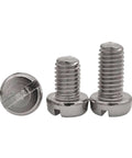 Badass M2 Slotted Cheese Head Screw Caps With Rust Resistant Stainless Body 20mm Length For Garage Tinkers And Pro Crews 304 Steel Fastener Collection 2000 Piece Bulk Pack Tight Grip side view of screws