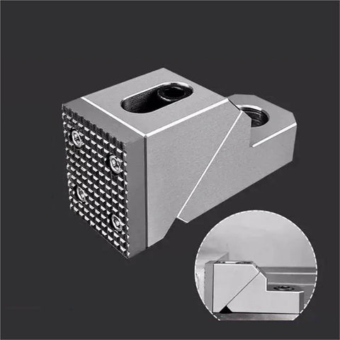 Side Fixture Clamp For Fixed Precision Fixtures And OK Vise Frog Clamps M10 Accessory with textured grip surface and bolt holes