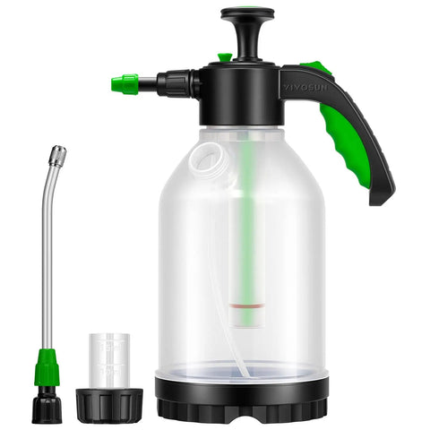 70 Ounce Pump Sprayer For Home Garden And Lawn Care Portable Hand Sprayer with clear tank and adjustable nozzles