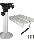 Five Oceans adjustable boat seat pedestal and slide kit; aluminum, swivel