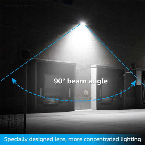 Full Cutoff LED Wall Pack 45W 5625LM Dimmable UL Listed Outdoor Flood Light 120 to 277V IP65 Weatherproof illuminating wall