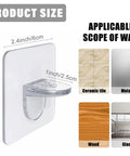 Built Tough 20 Pack Plastic Shelf Support Pegs featuring reliable self adhesive mounting pins for kitchen cabinets, showing size and applicable wall types.