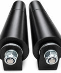 Beefy 12 Inch Sliding Gate Guide Roller With Removable Axle Bolts Black Hard Rubber Wheel Weld On Mount Heavy Duty Steel Bracket 12 Inch Long