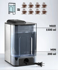 Removable 50 oz water reservoir for 3 In 1 Single Serve Coffee And Tea Maker K Cup Compatible Fast One Touch Brew