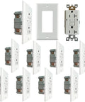 GFCI Outlet 20 Amps Weather Resistant Tamper Resistant Self Test Receptacles with Copper Clip UL Listed, wall plates, screws