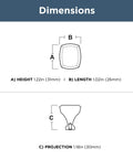 Dimensions of Champagne Bronze Gold Cabinet Knobs 1-1/4 inch beveled hardware for cabinets, cupboards, vanities, dressers