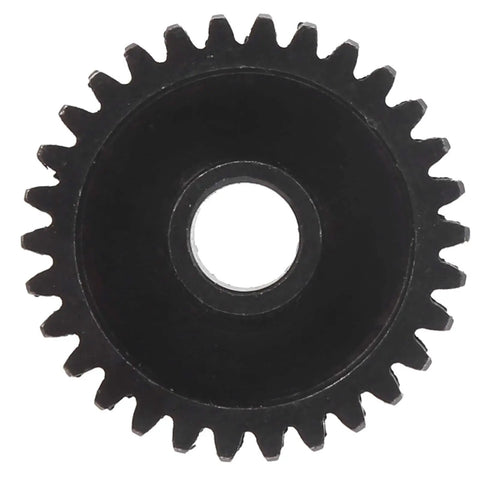 Front view of Beefy 30 Tooth 6mm DBore 0.8 Mod Steel Spur Gear For Heavy Duty Machinery And Industrial Gearboxes Durable Replacement Part