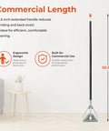 Built Tough Commercial Wet Mop Handles 3 Pack 58 Inch Metal Cleaning Poles with ergonomic design for comfortable cleaning.