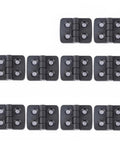 10 Pack Nylon Door Hinges Butt Style For Windows And Cabinets, durable black plastic hinges for easy installation