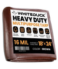 Beastly Heavy Duty 18x24 Foot 16 Mil Poly Tarp Waterproof UV Resistant True To Size With Rust Proof Grommets Tear And Rip Resistant
