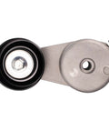 Heavy Duty Serpentine Belt Tensioner Kit Fits Buick Rainier Chevy Trailblazer GMC Envoy Olds Bravada Saab 97X Keeps Engine Runnin Smooth As Silk Avoiding Noise Vibration And Trouble Lets You Cruise Chill Safe On Road Today. metal tensioner assembly with pulley, front view