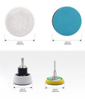 2 Inch Felt Polishing Buffing Pad Kit With 8 Polishing Sanding Discs And A Felt Wheel For Rotary Tools To Polish Glass And Metal 3 Millimeter Shank Backing Pad Included 2 Inch Sets Pro Grade