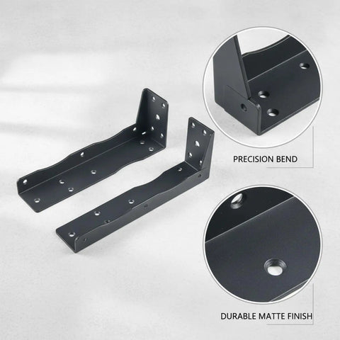 Hidden Steel Shelf Brackets For Wall Mounted Desks And Shelves With Matte Black Finish Concealed Support Hardware Cold Rolled Steel