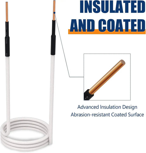 Eight Coil Induction Heater Kit with Flexible Heat Resistant Coils insulated and coated for removing rusty bolts and nuts.