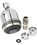 Master Shower And Water Haven Shower Head Service Kit in polished chrome with replacement parts for durability and smooth function.