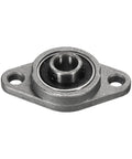 Four Pack KFL08 Flanged Pillow Block Bearings With 8mm Bore In Zinc Alloy Housing Self Aligning Flange Mounted Bearings Built Tough For Rugged Industrial Use Rust Resistant Linear Motion Support Includes Screws And Wrenches
