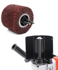 Powerful 1400W Surface Conditioning Tool With 8 Variable Speed Wheel Sander And Polisher, red abrasive wheel and guard