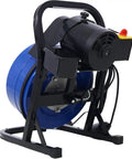 Heavy Duty Electric Drain Snake With Sixty Foot Flex Cable And Foot Switch That Busts Stubborn Clogs Like Nobody Business Featuring One Third HP Motor and sturdy frame.