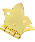 Top Tier Gold Butterfly Cabinet Hinges Set Of 8 Vintage Electroplated Woodworking Clasps That Bring Major Dope Style To Any Custom DIY Craft Build Or Keepsake Box close-up view of a gold butterfly hinge