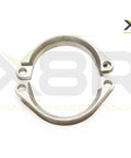 Repair Replacements Fix Kit For Rusted And Corroded Exhaust Flanges And Muffler Back Box Brackets DIY Friendly Easy Install Compatible With BMW E46 M3 1999 2006 Sturdy Steel Parts For Long Lasting Performance stainless steel flange against white background
