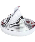 Automotive chrome trim molding coil, 16 ft long, 1 in wide, self-adhesive, UV-protected, heavy-duty