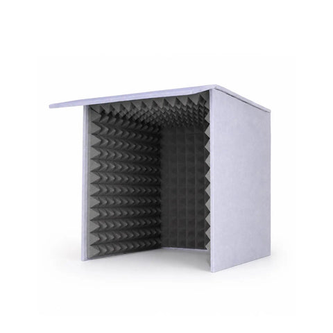 Game Changing Portable Vocal Booth With Heavy Duty Acoustic Foam For Podcasters, 2-inch thick, folds flat, 70 cm size.
