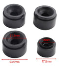 Rubber Engine Cover Grommet Kit Four Piece Direct Fit For 07C103226B And 06J103226A OEM Replacement No Tools Needed Easy Install Long Lasting Rubber Mounts Black Side Stop Buffer Auto Part, 23.5mm and 17.5mm