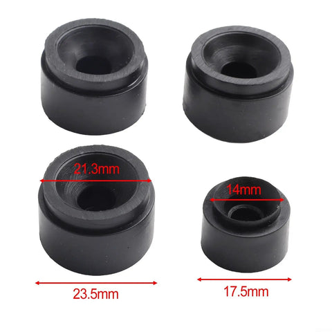 Rubber Engine Cover Grommet Kit Four Piece Direct Fit For 07C103226B And 06J103226A OEM Replacement No Tools Needed Easy Install Long Lasting Rubber Mounts Black Side Stop Buffer Auto Part, 23.5mm and 17.5mm