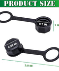 Top view of Gas Can Vent Caps 2 Pack Rear Vent Screw Caps For Replacement Fits Most Fuel Diesel Kerosene Jugs, 0.98 in dia.