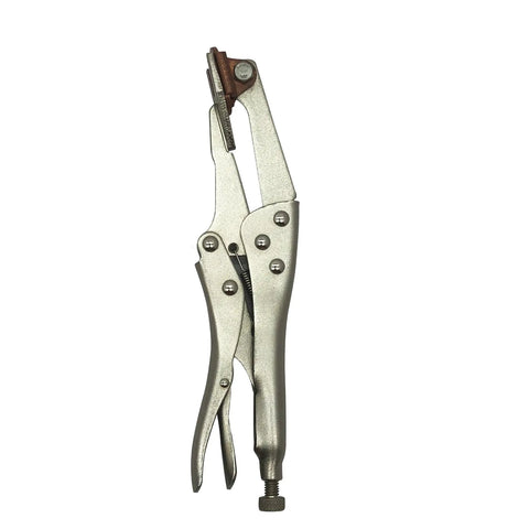 Heavy Duty Locking Pliers With Adjustable Grip And Precision Adjustment Screw For Securely Gripping Materials Of All Sizes A Real Workhorse