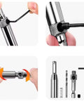 Three Piece Self Centering Hinge Drill Bit Set For Woodworking, High Speed Steel Bits For Door And Window Hinges details