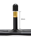 Close-up of Schrader valve on Two Pack Heavy Duty Bike Inner Tubes 12/12.5 Inch Compatible With 12x1.75–2.25 And 12 1/2 X 2 1/4 Inch