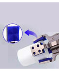 Close-up of a Heavy Duty Pneumatic Fixture Cylinder With Four Claw Clamp And Sensor Switch For Mechanical Arm Gripper Finger Cylinder Water Spout Clip