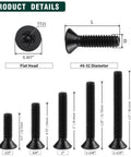 Details of 6 32 X 3 4 Inch Black Flat Head Security Torx Screws 304 Stainless Steel 100 Pack With Matched S2 Bit.